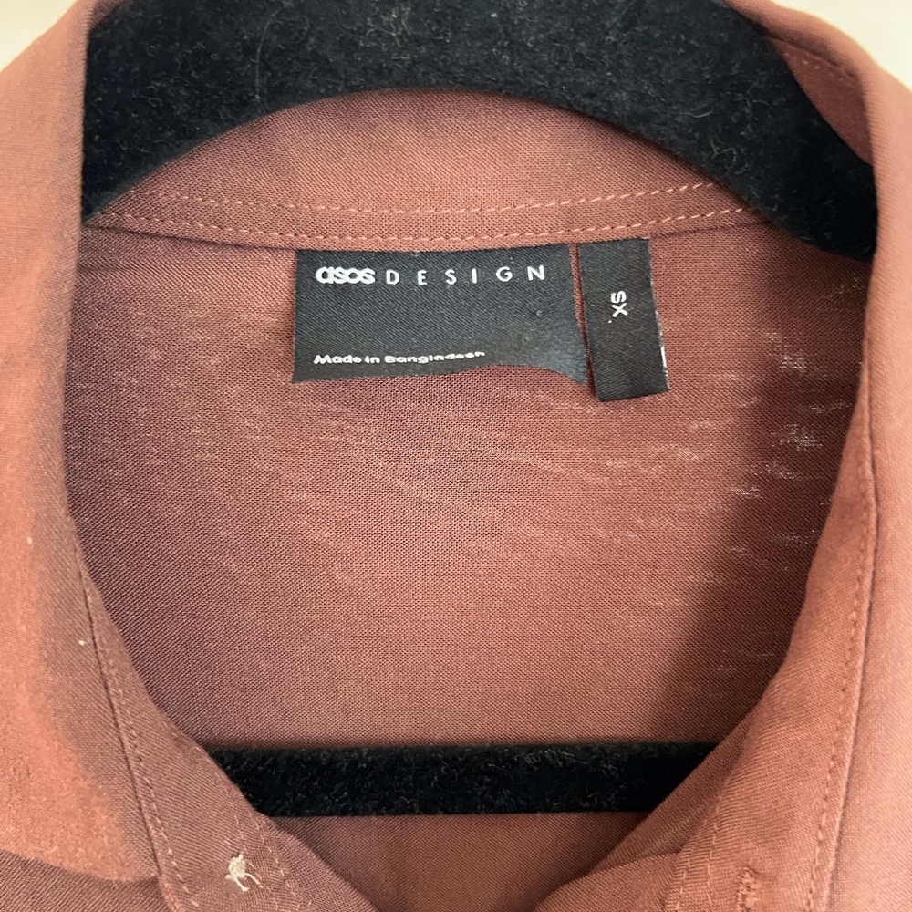 Brown ASOS button down - Picture 2 of 5
